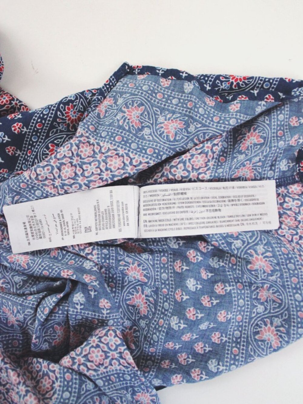 Abercrombie & Fitch Blue Boho Maxi Dress Patchwork Quilted Strappy Back XS - Picture 4 of 7